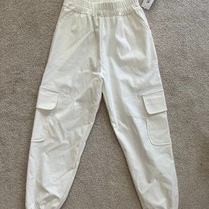 NWT White Cargo Pants